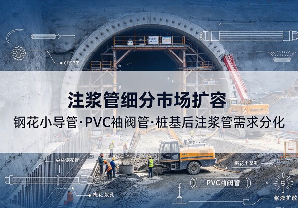沅陵注浆管细分市场扩容，隧道钢花小导管、PVC 袖阀管、桩基后注浆管需求分化